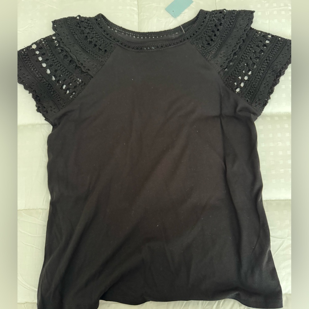 NWT LOFT crochet sleeve top